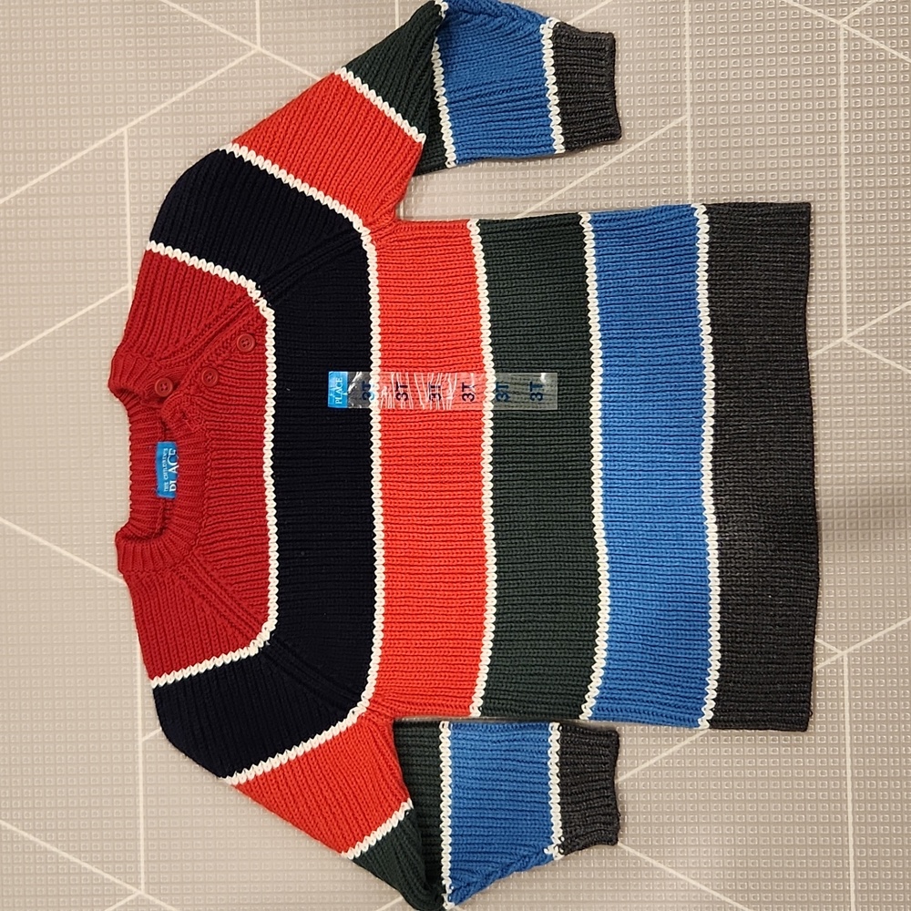 NWT Multicolor Striped Sweater // 3T